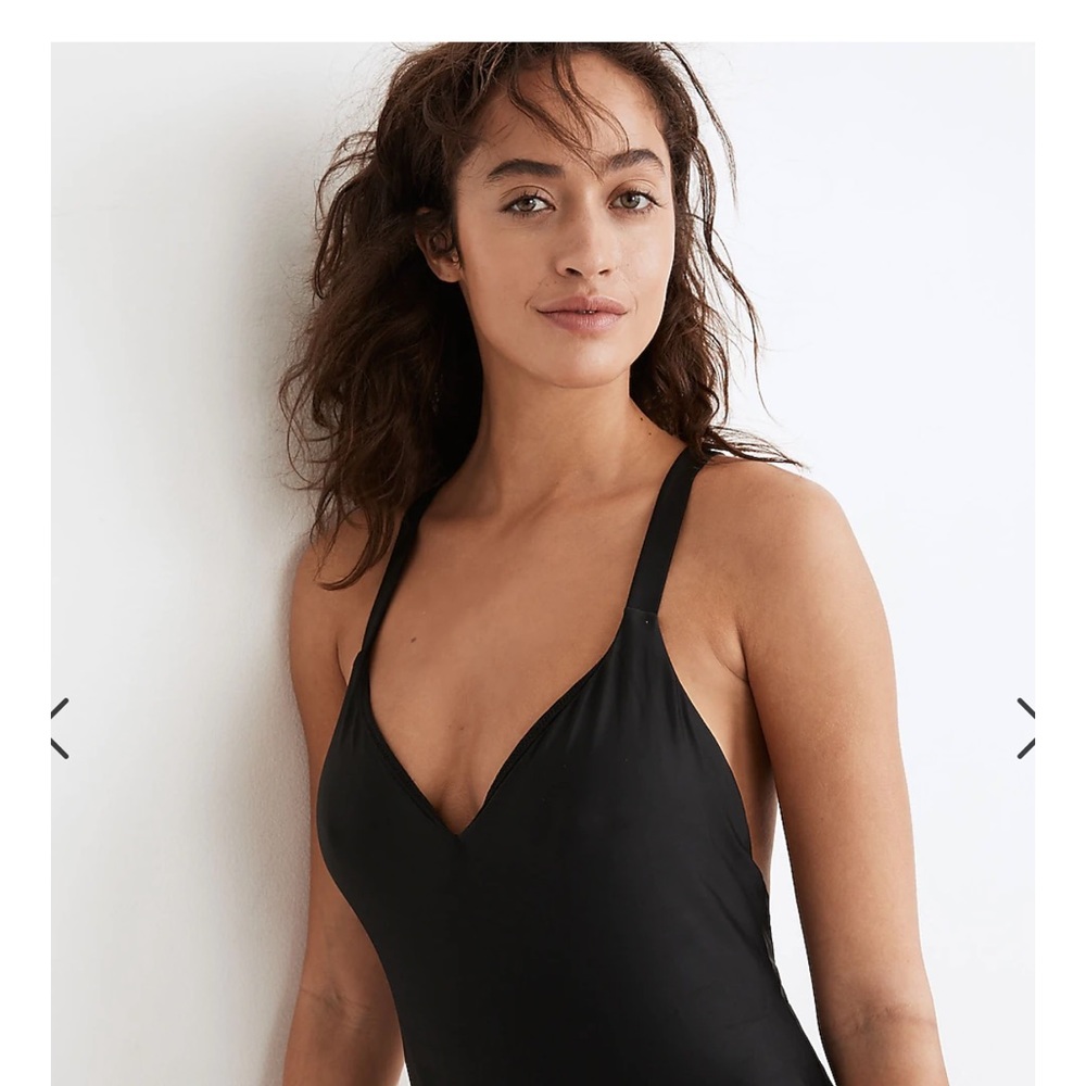 Black Madewell one-piece bathing suit